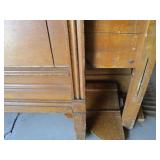 Antique High Headboard Bed
