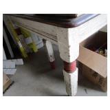 Antique Square Table, Two Chairs