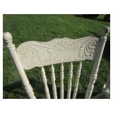 Antique Square Table, Two Chairs