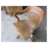 Vintage Oak Office Chair