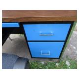 Metal Desk & Chair