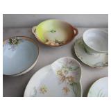 China: Tea Cup, Hot Plate, Ashtray Set