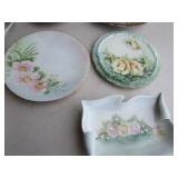 China: Tea Cup, Hot Plate, Ashtray Set