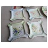 China: Tea Cup, Hot Plate, Ashtray Set