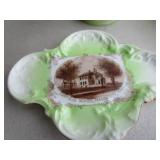 Antique Custard Glass & Ceramic Advertising Souvenirs