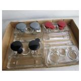 Glass Ink Wells & Pen Holders