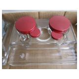 Glass Ink Wells & Pen Holders