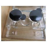 Glass Ink Wells & Pen Holders