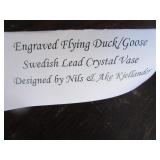 Sea Of Sweden Duck / Goose Vase
