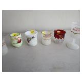 Antique Custard, Milk Glass, Ruby Flash