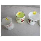 Antique Custard, Milk Glass, Ruby Flash