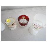 Antique Custard, Milk Glass, Ruby Flash