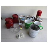 Mugs, Candles, Reamer, Thimbles