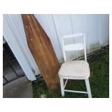 Wooden Ironing Board, Chair