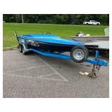 1987 Eliminator Go Fast Boat Hull and Trailer