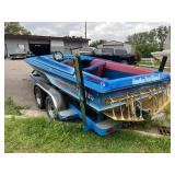 1987 Eliminator Go Fast Boat Hull and Trailer