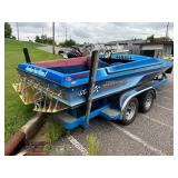 1987 Eliminator Go Fast Boat Hull and Trailer