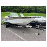 2005 Monark King Fisher 175 Aluminum Fishing Boat and Trailer