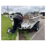 2005 Monark King Fisher 175 Aluminum Fishing Boat and Trailer