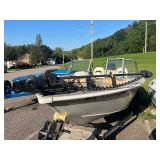 2005 Monark King Fisher 175 Aluminum Fishing Boat and Trailer