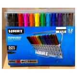 New Hart 12pk (construction) Permanent Markers Set ($19.94 Retail)