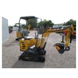 AGT Industrial DM12C Mini Excavator w/Hydraulic Thumb & Side Swing Boom