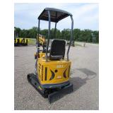AGT Industrial DM12C Mini Excavator w/Hydraulic Thumb & Side Swing Boom