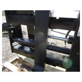 AGT Industrial Hydraulic Adjustable 48" Skid Steer Pallet Forks