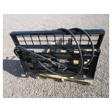 AGT Industrial Hydraulic Adjustable 48" Skid Steer Pallet Forks