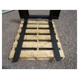 AGT Industrial 48" Skid Steer Pallet Forks