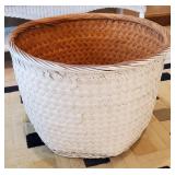 Wicker Lloyd Loom Coffee Table with Two Side Tables and Wicker Planter