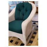 Lloyd Loom Wicker Rocker and Chair