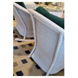 Lloyd Loom Wicker Rocker and Chair