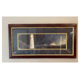 Lighthouse Decor/Tropical Fish on Natural Coral