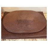 LOT 59 pieces- Table Linens, Wicker Placemats, Napkins