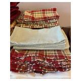 LOT 59 pieces- Table Linens, Wicker Placemats, Napkins