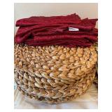 LOT 59 pieces- Table Linens, Wicker Placemats, Napkins