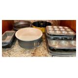 Twenty-Six Piece Baking LOT - cupcake Tins, Cheesecake Pan, Bundt Cake, Mini Loaf