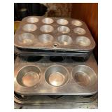 Twenty-Six Piece Baking LOT - cupcake Tins, Cheesecake Pan, Bundt Cake, Mini Loaf