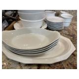 LOT - Kitchen Utensils and White Dishes