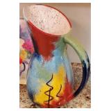 Pfaltzgraff Sedona Pitcher and 1996 Judy Boswell Platter
