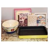 Pfaltzgraff Sedona Bowls and Nordic Ware Pan