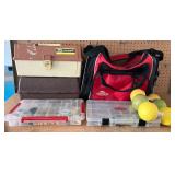 Fishing Gear LOT - Berkley Bag, Two Tackle Box