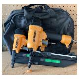 Bostitch Nail Gun Set with Carrying Bag - 18 Gauge and 16 Gauge