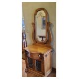 Pulaski Dry Sink Style Cabinet with Glass Doors