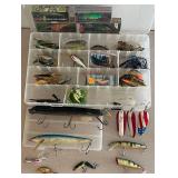 Fishing Tackle LOT - Rapala, Matzuo, DareDevle, 3 Plastic Organizers