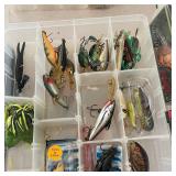 Fishing Tackle LOT - Rapala, Matzuo, DareDevle, 3 Plastic Organizers