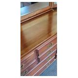 Bedroom Dresser with Trifold Mirror by Klinger