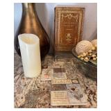 Two Tall Ceramic Vases and Contemporary Decor