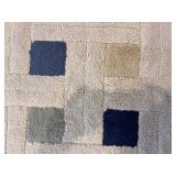Beige and Blue Area Rug 11